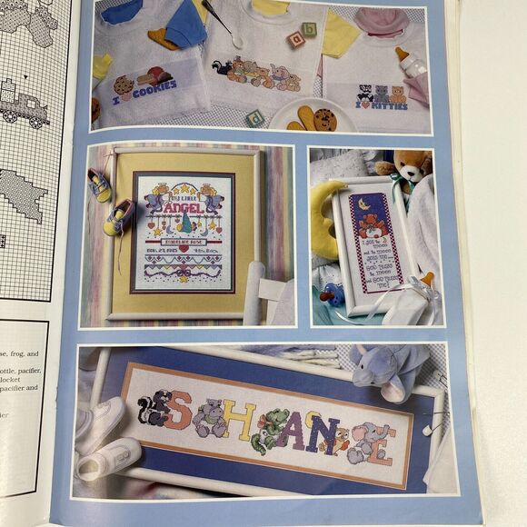 VTG 1996 Good Natured Girls Cross Stitch The Big Book Just For Baby 101 Designs - Picture 8 of 15